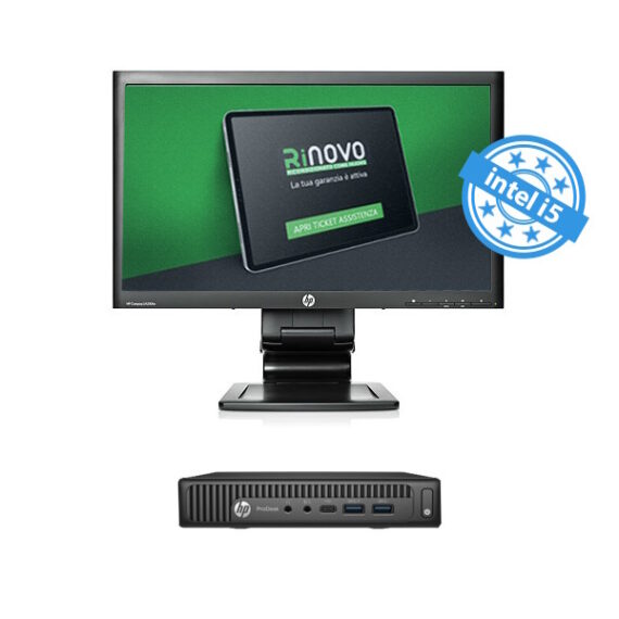 ULTRA MINI PC HP DM 600-800 G2 i5 16GB 480GB SSD WIN 10 + HP MONITOR 23